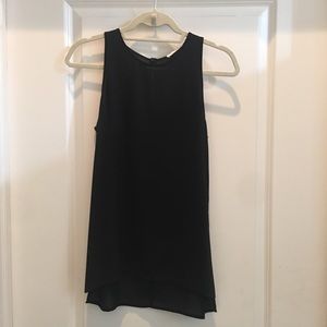 Sheer black tank top